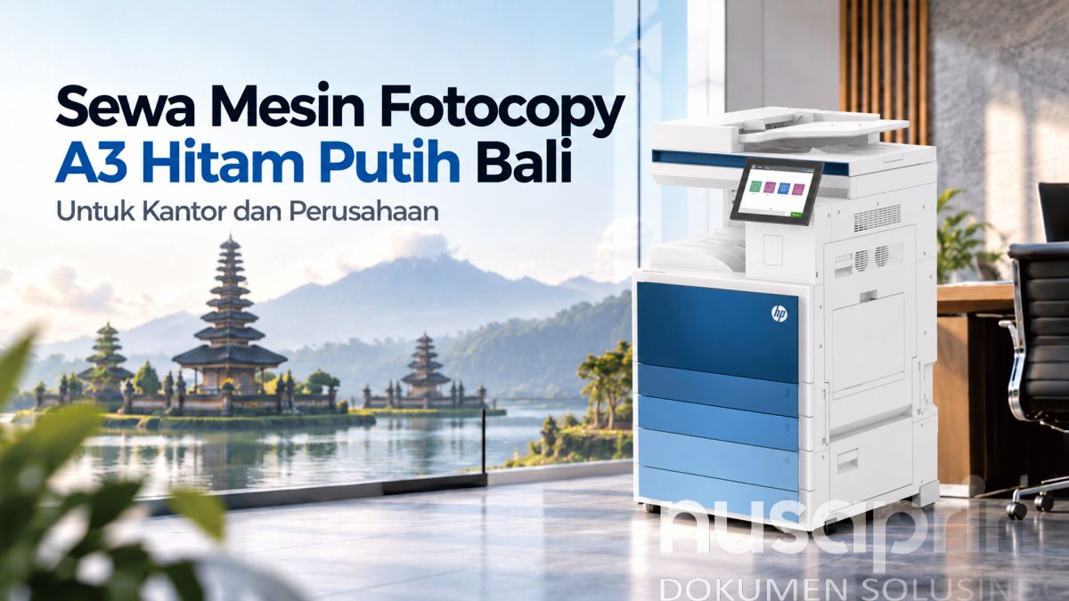 Mesin fotocopy A3 hitam putih untuk perusahaan di Bali